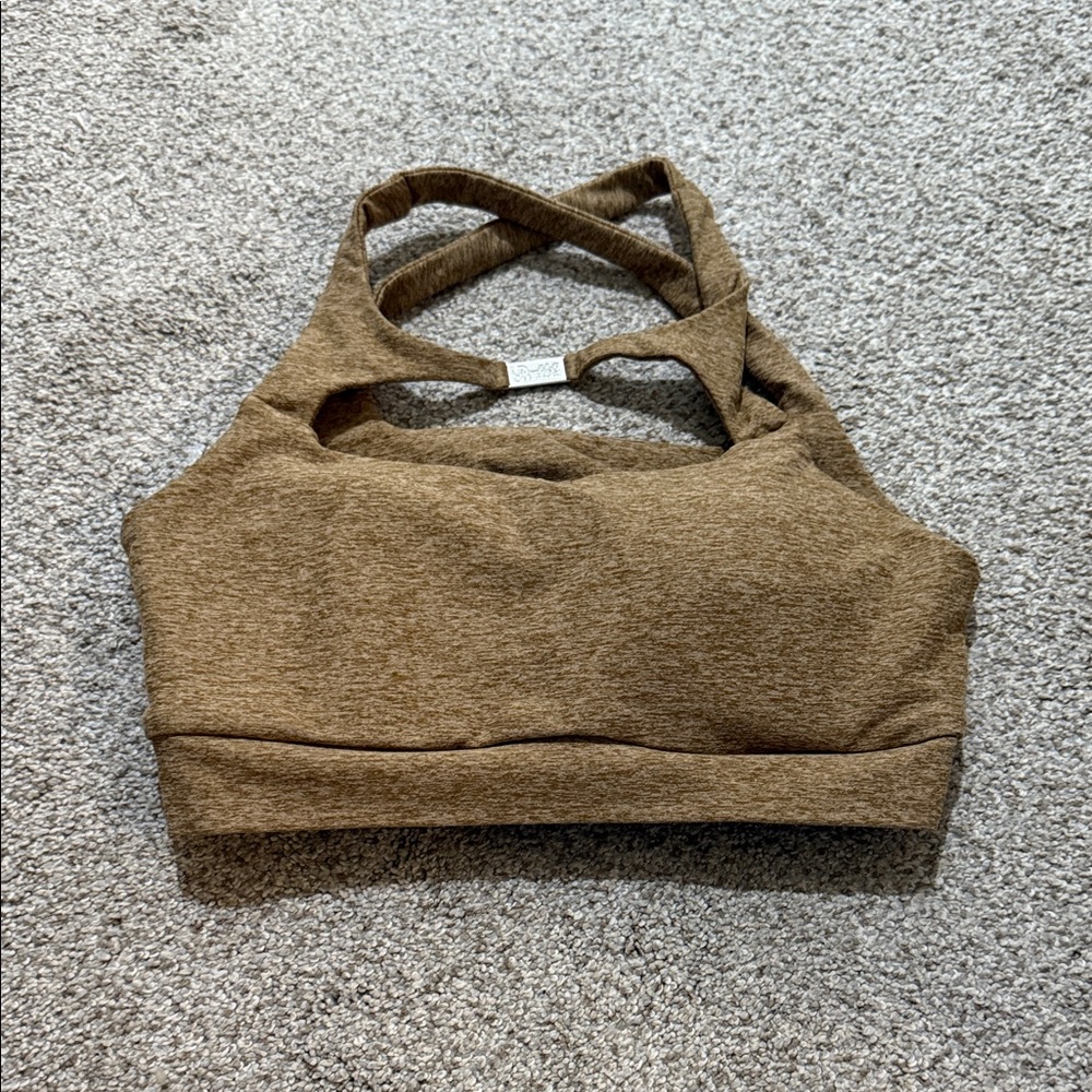 Bombshell Sportswear Brown Sports Bra